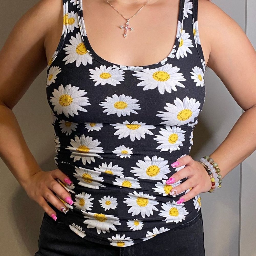 Daisy Floral Tank Top